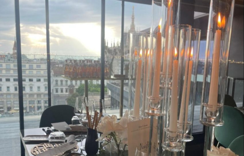 Tavolo Allestito per Matrimonio