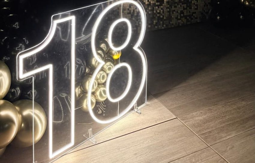 numero 18 per compleanno organizzato al ristorante